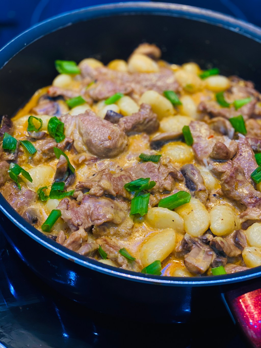 Creamy Meat & Mushroom Gnocchi Recipe